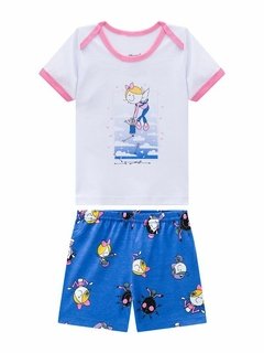 Pijama Manga Curta Bebê Bia Estrelar - loja online