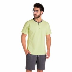 Pijama Manga Curta com Abertura Masculino Inspire - comprar online