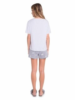 Pijama Manga Curta Camomila - loja online