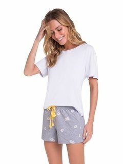 Pijama Manga Curta Camomila - comprar online