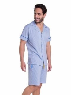 Pijama Manga Curta Masculino Smooth