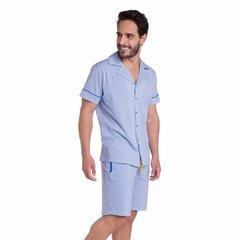 Pijama Manga Curta Masculino Smooth na internet