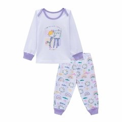 Pijama Manga Longa Bebê Bia Rainbow - loja online