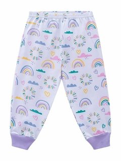 Pijama Manga Longa Bebê Bia Rainbow na internet