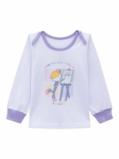 Pijama Manga Longa Bebê Bia Rainbow - comprar online