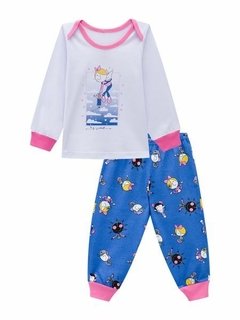 Pijama Manga Longa Bebê Bia Estrelar