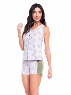 Pijama Regata Aberto Blooming