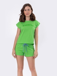 Pijama Regata Muscle Tee Verde
