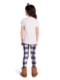 Pijama Manga Curta com Legging Infantil Love Bears - MARA Homewear