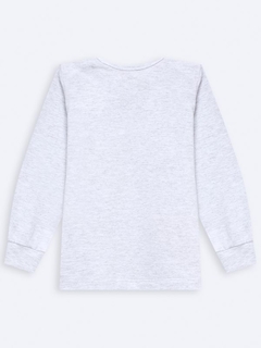 Imagem do Pijama Manga Longa Bebê c/ Calça Turma da Bia Mescla