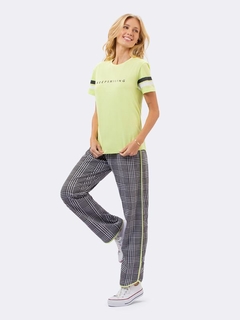 Pijama Manga Curta c/ Calça Keep Smiling - loja online