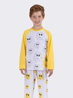 Pijama Manga Longa Infantil com Kit de Canetinhas Acrilex - comprar online