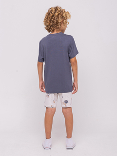 Pijama Manga Curta Masculino Infantil com Bermuda  Código: 20.12.0448 na internet