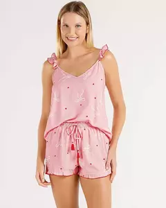 Pijama Feminino Alça com Shorts 2010296