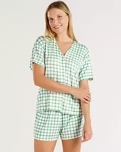 Pijama Feminino Manga Curta Americano com Shorts 2010432