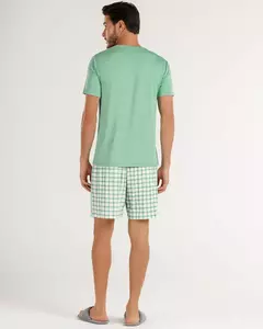 Pijama Manga Curta Masculino 2030090 na internet