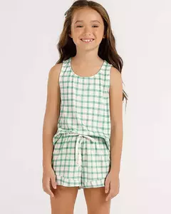 Pijama Feminino Infantil Regata com Shorts 2050068 - comprar online