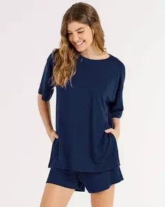 Conjunto Feminino Manga Curta com Shorts 2010392