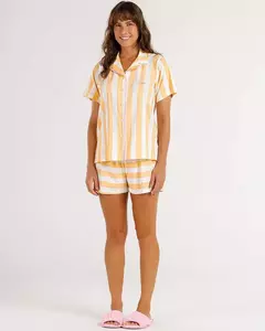 Pijama Feminino Manga Curta Americano com Shorts 2010306 - comprar online