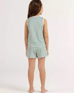 Pijama Feminino Infantil Regata com Shorts 2050040 - MARA Homewear