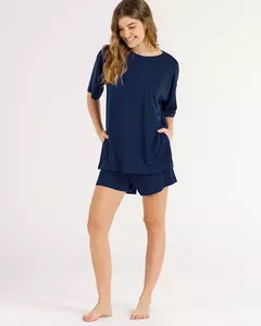 Conjunto Feminino Manga Curta com Shorts 2010392 - comprar online