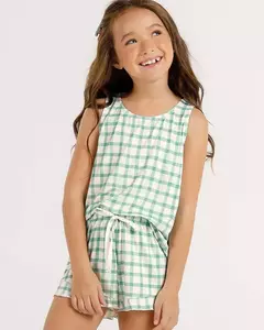 Pijama Feminino Infantil Regata com Shorts 2050068