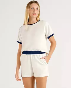 Conjunto Feminino Manga Curta com Shorts 2010376