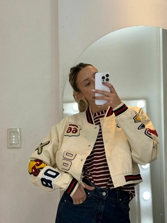 CAMPERA PARCHES - NATALIA DE BLANCO