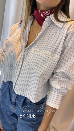 CAMISA CROP CON STRASS - comprar online