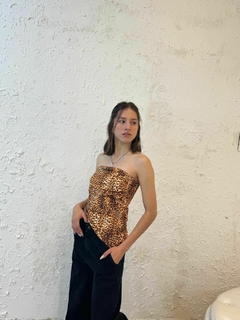 TOP ASIMÉTRICO ANIMAL PRINT - comprar online