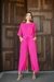 Conjunto blusa ampla e calça pantacourt