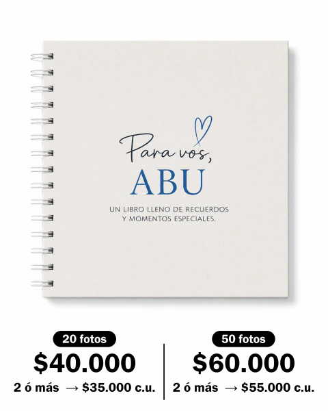 Fotolibro para vos abu