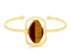 ESCLAVA GEOMETRICA DORADO - Mb Minerales