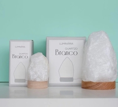 LAMPARA DE CUARZO BLANCO GRANDE - Mb Minerales