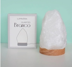 LAMPARA DE CUARZO BLANCO GRANDE - comprar online