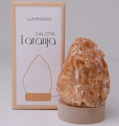 LAMPARA CALCITA NARANJA PEQUENA - comprar online