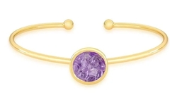 PULSEIRA COLECCIÓN FRAGMENTOS AMATISTA DORADO