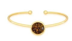 PULSERA COLECCIÓN FRAGMENTOS OJO DE TIGRE DORADO