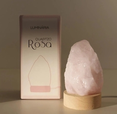 LAMPARA DE CUARZO ROSA