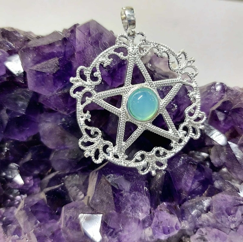 DIJES ESTRELLA PENTAGRAMA BAÑO DE PLATA