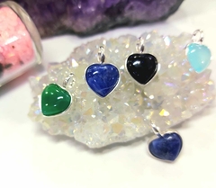 DIJE MINIMIX CORAZON CON BAÑO DE PLATA - comprar online