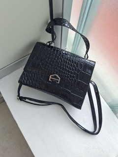 Mini bag croco charol - Blumoon -Mayoristas de accesorios en Once- Blumoon