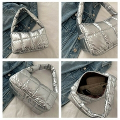 Mini bag puffer metalic en internet