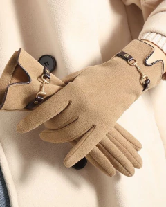 Guantes CLASSY Gamuza con Piel