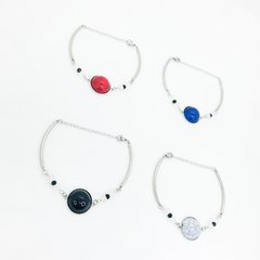 PULSERA CON PIEDRA COLORES
