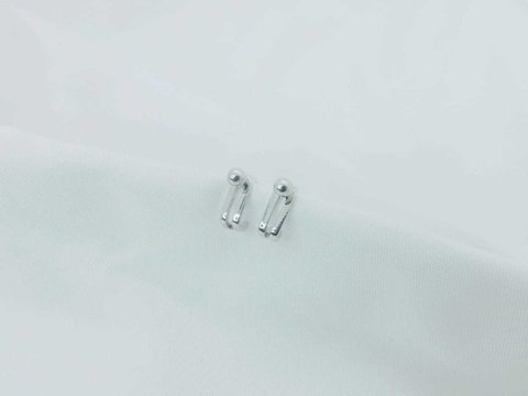 Aros Perla de Metal con Colgante F-AR629