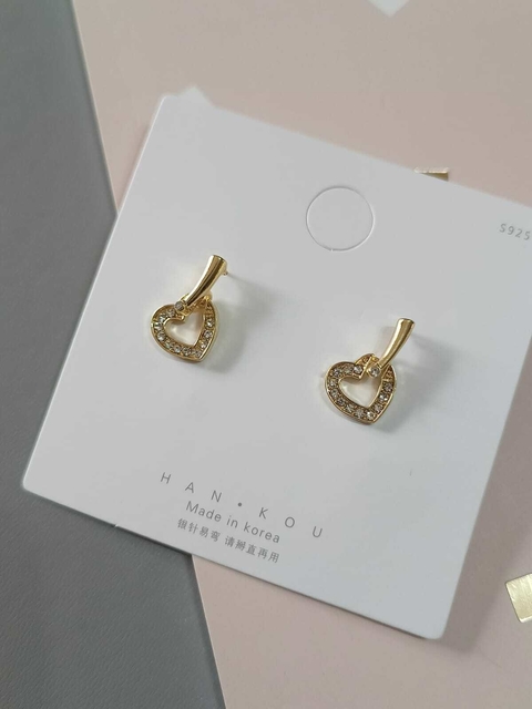 Aritos Corazón Strass