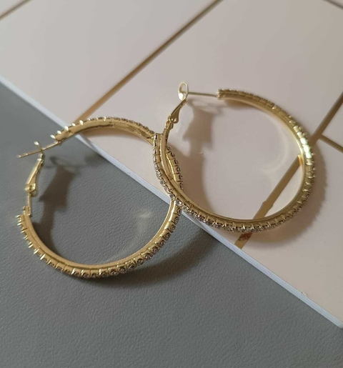 argollitas strass - comprar online