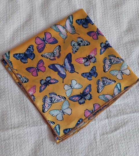 Pañuelo Estampado Mariposas 50x50cm - comprar online