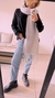 Bufanda gris flecos - comprar online
